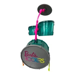 Barbie and The Rockers Drum‎ Set Toy Teal Pink Vintage Mattel 2015